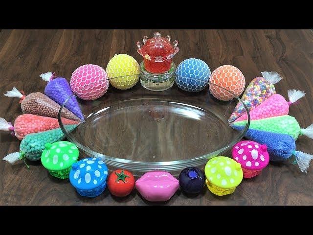 Mixing Stress Balls, Floam and Lip Balm into Store Bought Slime! Satisfying Slime Videos #128