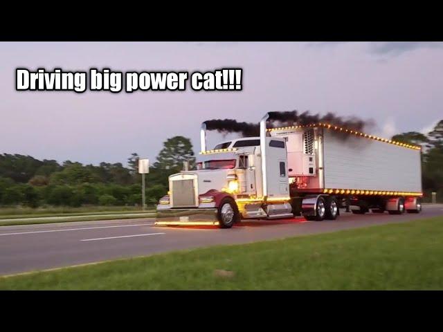 Driving 800+ horsepower cat ..pull clip at end #c18 #c15 #c16 #kenworth