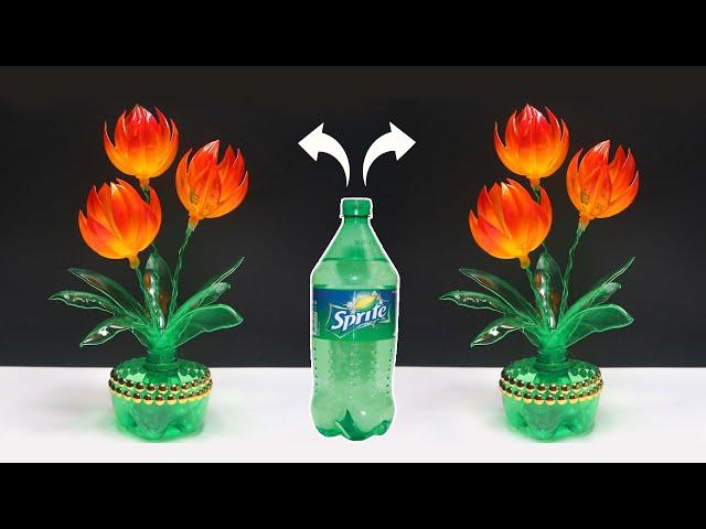 Bunga dari Botol Sprite dan Botol Aqua bekas | Plastic Bottle Flowers