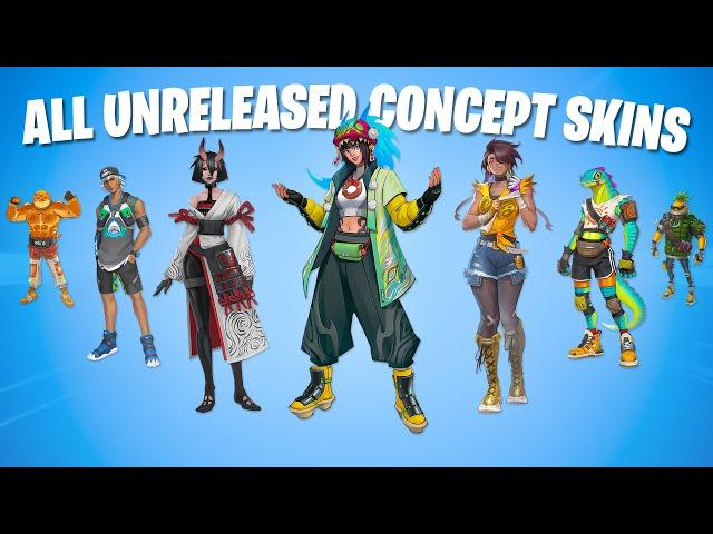 All Unreleased Survey/Concept Skins (Fortnite Survey Skins)