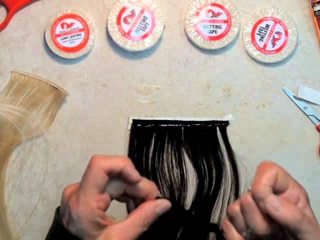 HOW TO MAKE A MACHINE WEFT TAPE IN HAIR EXTENSION TUTORIAL