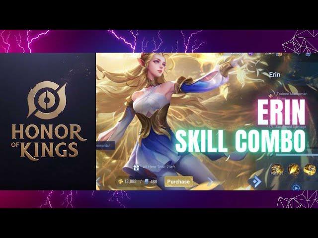 HONOR OF KINGS   HOK   ERIN SKILL COMBO