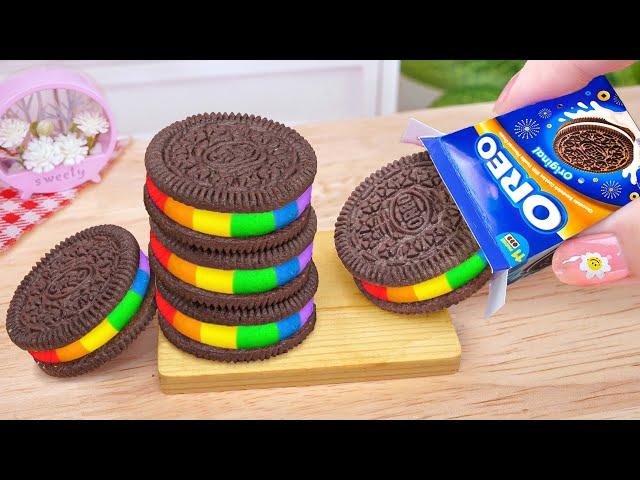 Mini Rainbow OREO Cake  How To Make Tasty Miniature OREO Chocolate Cake  Mini Cakes Compilation