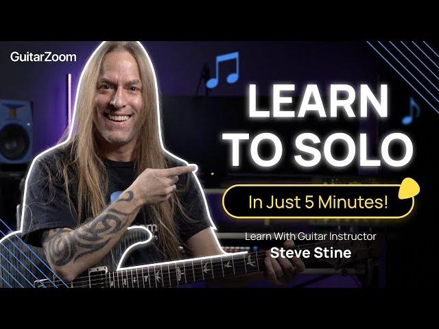 Learn to solo in 5 minutes - 6 Note Soloing Technique