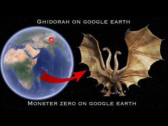 #587 ghidorah on google earth | monster zero on google earth  #monster #godzilla #ghidorah