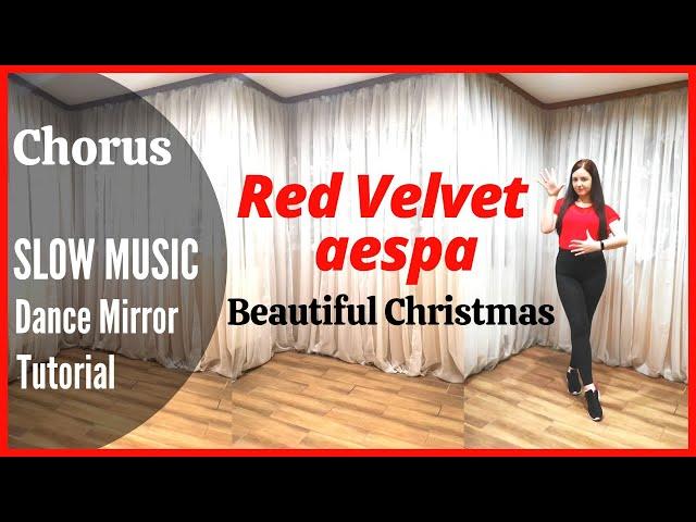 Red Velvet X aespa - Beautiful Christmas Dance Tutorial | Mirrored + SLOW MUSIC | Domia Pop