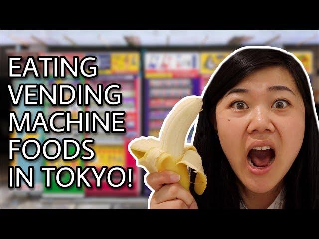 Eating Only Japanese VENDING MACHINE FOODS for 24 HOURS in Tokyo Japan!