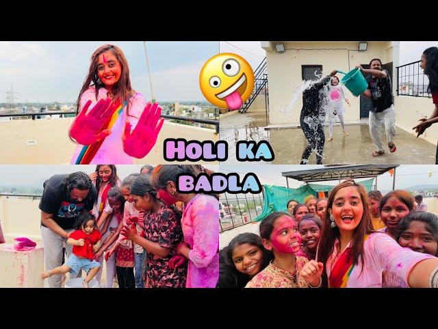 Holi Prank on Papa Gone Wrong | Bindass Kavya ki Colorfull Holi Celebration with family & Girls