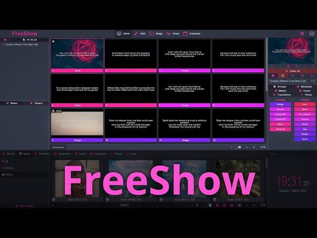 FreeShow Presentation Software