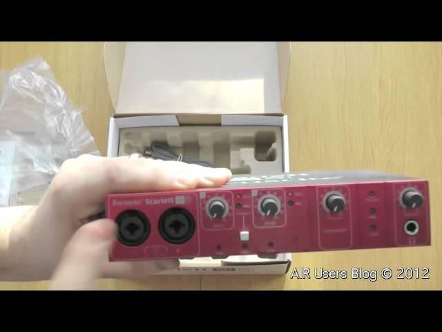 Unboxing of Focusrite Scarlett 8i6 USB Audio Interface