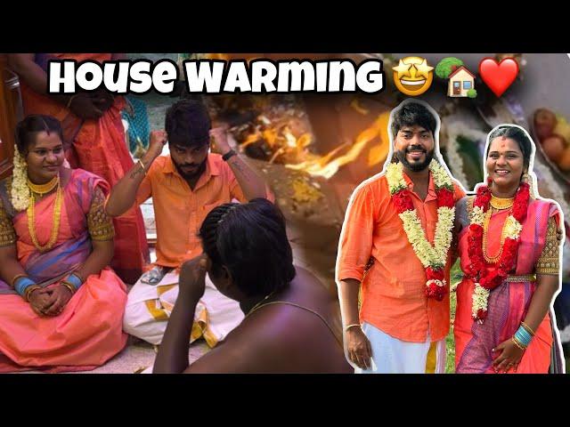 FINALLY !  Nama Veetu கிரஹ பிரவேசம்..️ | Vicky’s HOUSE WARMING   | Allu Loves Priya