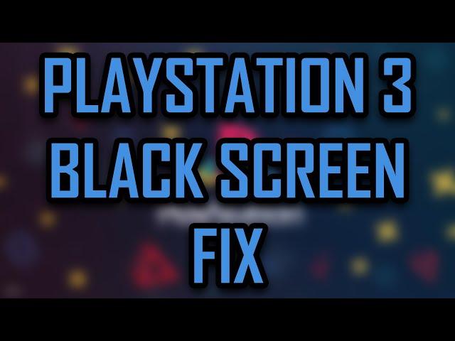 Playstation 3 - Black Screen When Switching Monitor FIX (HDMI Scart DVI) [2022]