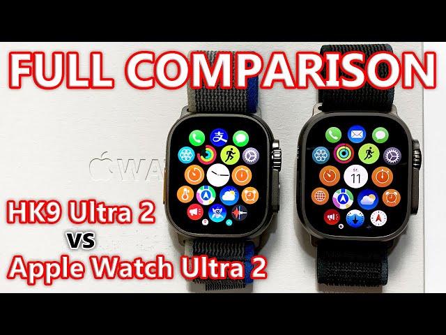 HK9 Ultra 2 SmartWatch vs Original Apple Watch Ultra 2 FULL COMPARISON! (System, Case, Smoothness)