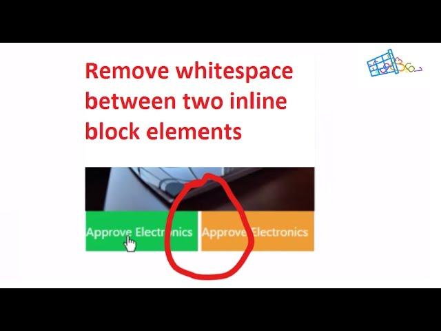 How to remove white space between two inline block elements