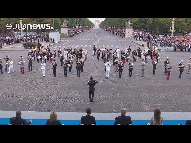 Crowds get lucky as France's military musicians play Daft Punk tracks