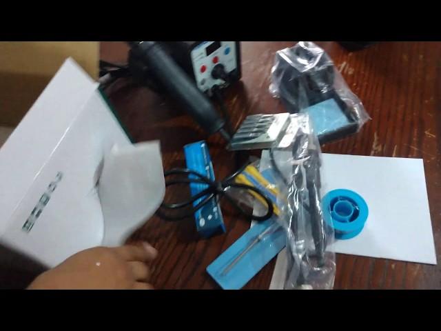 Unboxing YIHUA 8786D Estación de soldadura de aire caliente Digital - pistola de calor