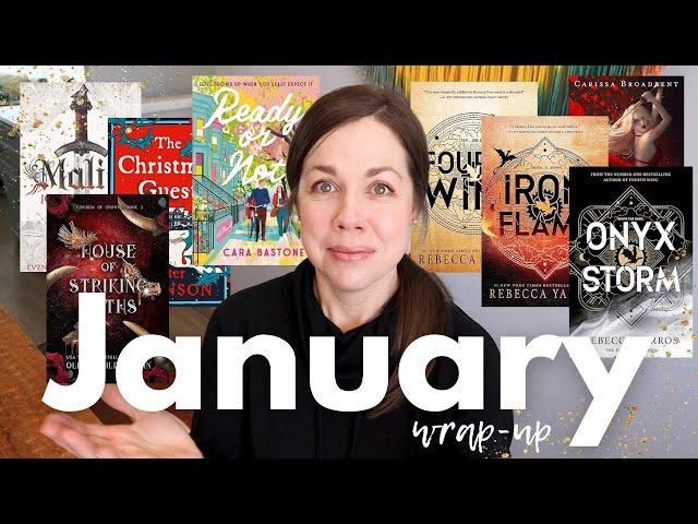 I read a RECORD NUMBER of Books January  II Including finishing 2 series!