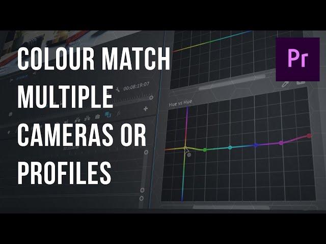 EASY WAY to MATCH different CAMERAS or PICTURE PROFILES | Adobe Premiere Pro Tutorial