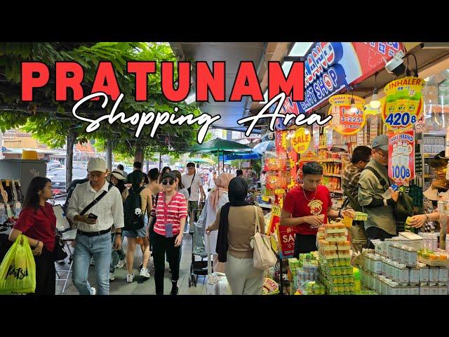 [4K UHD] Walking around Pratunam Shopping Area In Bangkok, Thailand