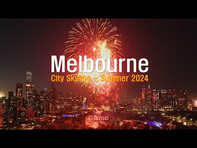 Melbourne City Skyline - Summer 2024 - DJI Mavic 3 Pro