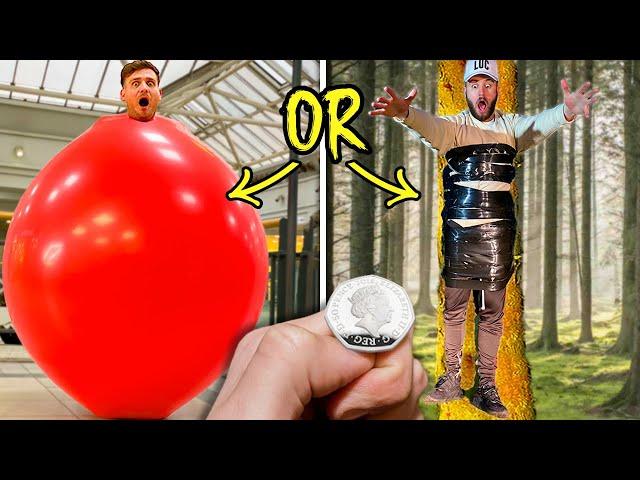 Epic 'HEADS OR TAILS?'  EXTREME Coin Toss Challenge!!!