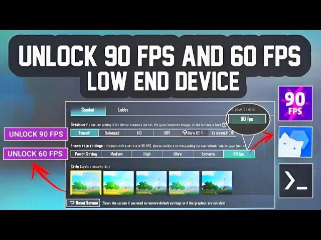 How To Unlock 90 FPS And 60 FPS Low End Device How To Fix Lag Easy | Bgmi / Pubg