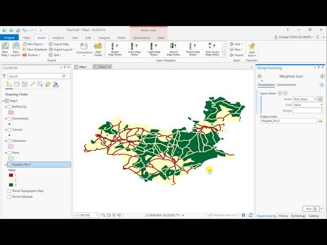 ArcGIS Pro Weighted overlay