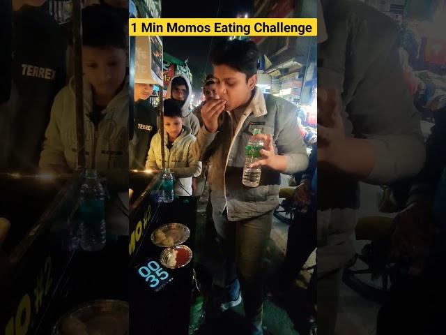 60-Second Momos Madness Challenge! Win ₹100 in Just 1 Minute | fast Food Speed Race