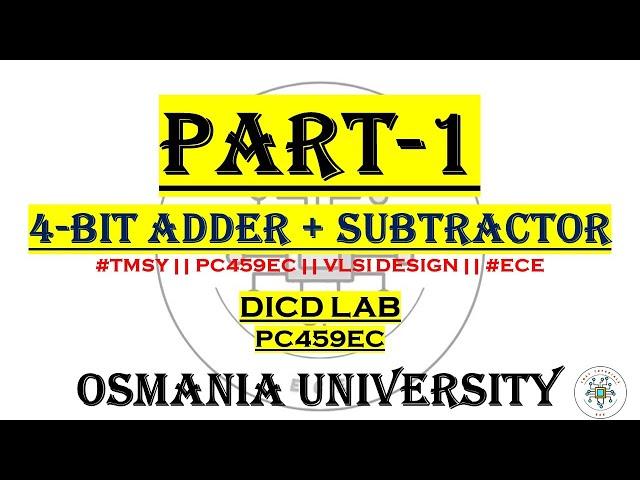 Experiment 1.b || 4-bit adder and subtractor || Verilog Code, Working Explanation || #verilog