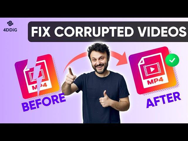 [2024] - How to Repair Corrupted/Damaged MP4 File | Can’t Play MP4 Video Fix