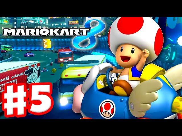 Mario Kart 8 - Gameplay Part 5 - 50cc Shell Cup (Nintendo Wii U Walkthrough)