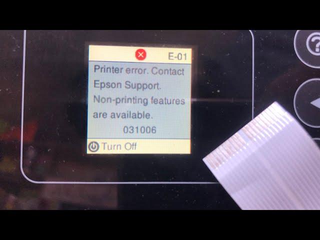 #Printer error. ContacEpson Support.Non-printing featuresare available.031006#031006