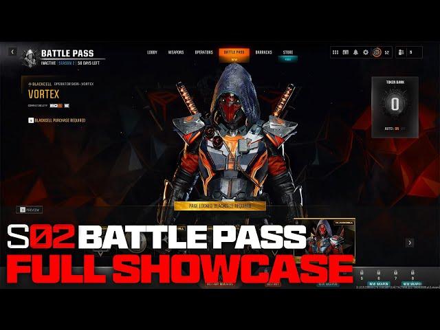 ALL NEW Black Ops 6 Season 2 BATTLE PASS TIERS & REWARDS! (Tier 1-100 FULL SHOWCASE!)