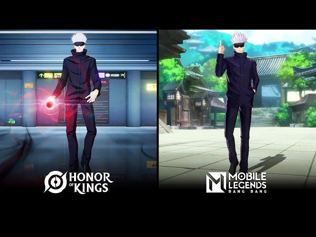 Satoru Gojo (HOK) VS Satoru Gojo (MLBB) : Skin Effect Comparison