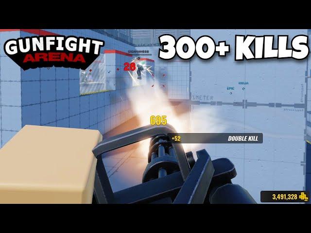 INSANE 300 KILL GAME! - GUNFIGHT ARENA (ROBLOX)