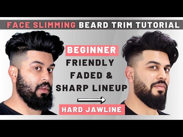 How to Trim your Beard Like a Pro | Beard Fade and Sharpest Line up (Beginner Friendly)