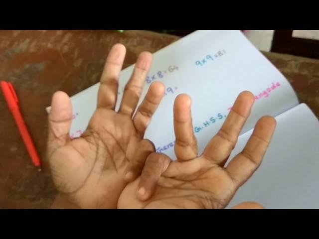 Finger maths -Tables using fingers (6 to 9 )