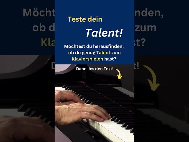 Teste dein Talent zum Klavier spielen!