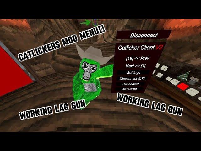 Best FREE MOD MENU! (WORKING LAG GUN) Gorilla Tag VR #gorillatag #gorillatagmodding #gorillatagvr