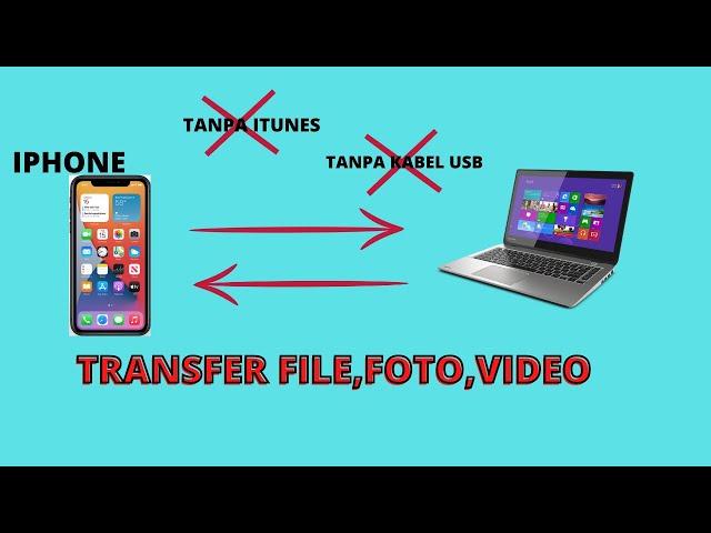 cara memindahkan file dari iphone ke laptop/komputer | tanpa kabel data