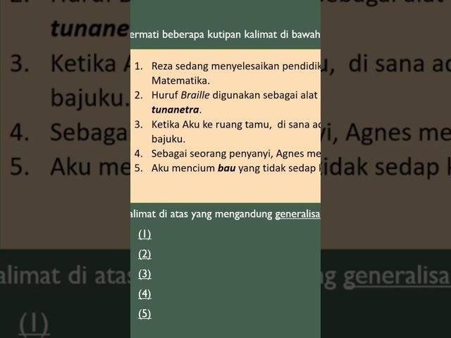 Contoh soal PPPK Bahasa Indonesia