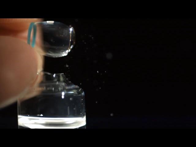 Slow Motion Of Opening a Single-Dose Glass Ampoule