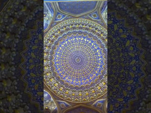 The stunning Tilya Kori Madrassa in Samarkand! #tilyakori #uzbekistan #brownboytravels #shorts