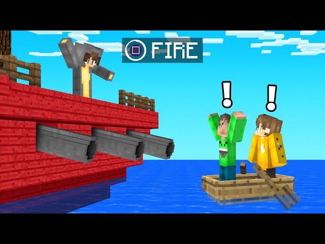 SHIP WARS Battle in Minecraft! (1v1v1)