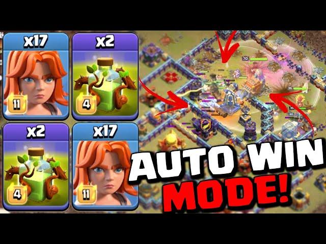 Destroyed TH16 Bases!  Overgrowth Spell is SO STRONG! Th16 17 Valkyrie Strategy 2024 - Coc