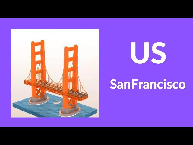 Pocket World 3D Game #4 US-SanFrancisco Walkthrough