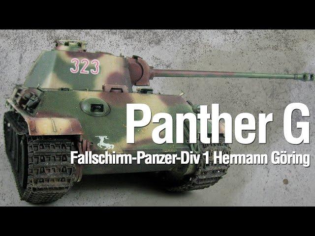 Panther Ausf. G Hermann Göring Division - Painting and Weathering