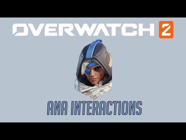 Overwatch 2 Second Closed Beta - Ana Interactions + Hero Specific Eliminations