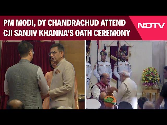 CJI Oath Ceremony | PM Modi, DY Chandrachud Attend CJI Sanjiv Khanna's Oath Ceremony