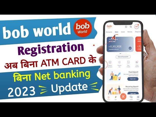 how to login bob world without debit card | bob world registration without atm card | #bobworld